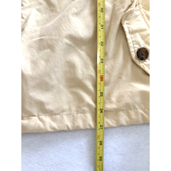 Woolrich Utility Vest Hooded Zip Up Beige Women's L Y2K Outdoor Cabincore - Picture 5 of 7